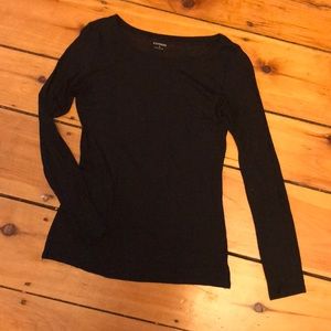 Express sheer long sleeve t, subtle cheetah print